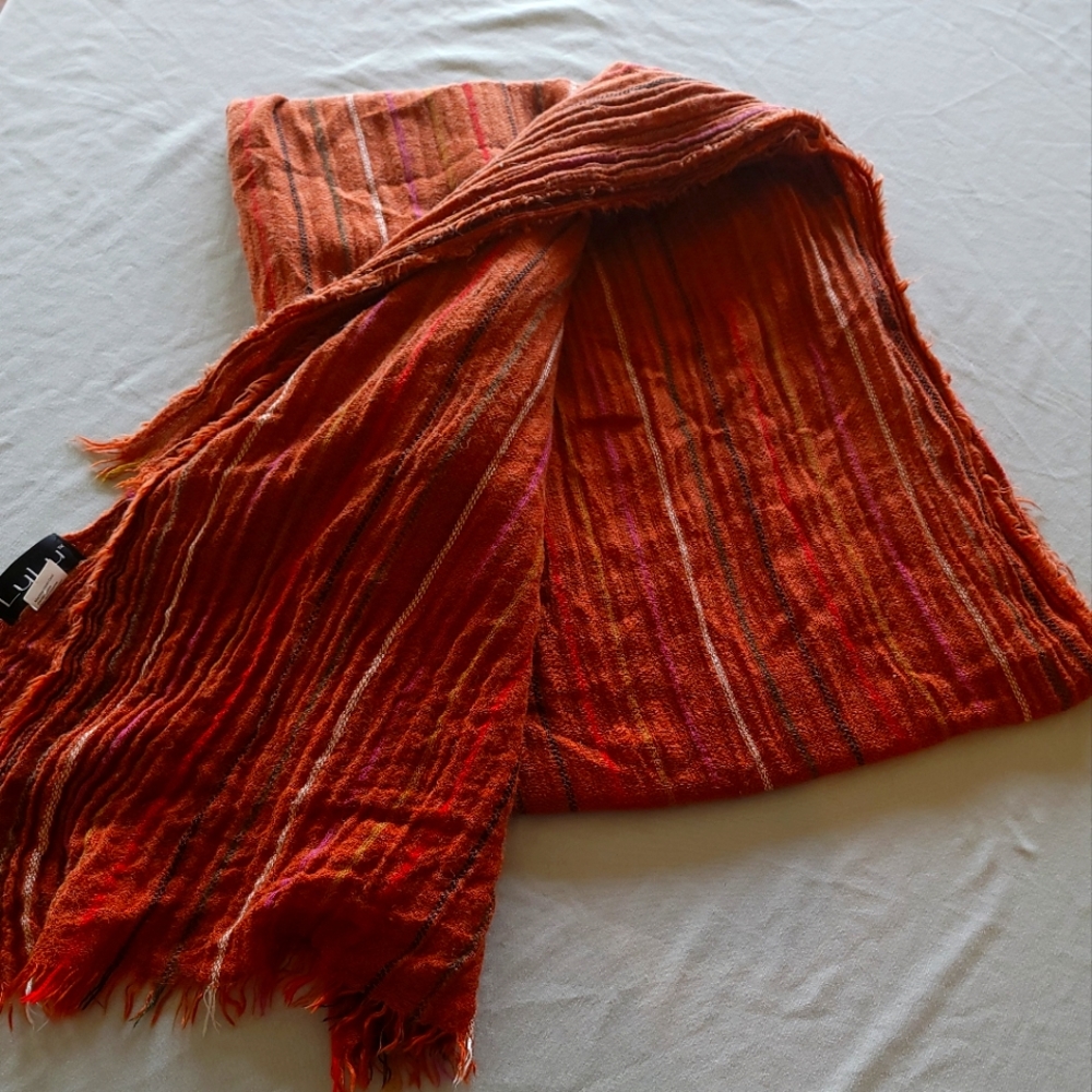 Burnt orange scarf